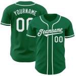 Maglia Kelly personalizzata, autentica, verde, baseball, bianca Maglia Kelly personalizzata, autentica, verde, baseball, bianca