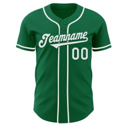 Maglia Kelly personalizzata, autentica, verde, baseball, bianca Maglia Kelly personalizzata, autentica, verde, baseball, bianca