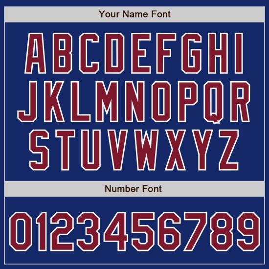 Maglia da baseball personalizzata Crimson-White Tone Two Royal Autentica Maglia da baseball personalizzata Crimson-White Tone Two Royal Autentica