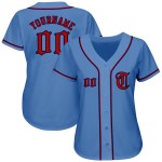 Maglia da baseball leggera blu-rossa-blu navy personalizzata autentica Maglia da baseball leggera blu-rossa-blu navy personalizzata autentica