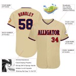 Maglia da baseball autentica personalizzata, blu navy e rossa Maglia da baseball autentica personalizzata, blu navy e rossa