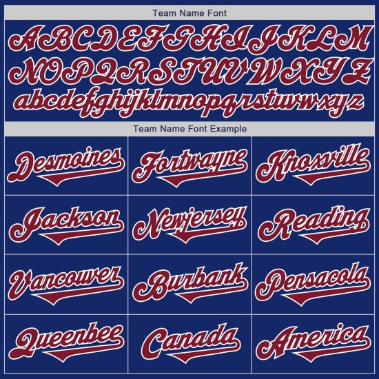Maglia da baseball personalizzata Crimson-White Tone Two Royal Autentica Maglia da baseball personalizzata Crimson-White Tone Two Royal Autentica