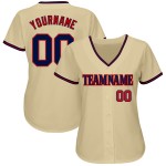 Maglia da baseball autentica personalizzata, blu navy e rossa Maglia da baseball autentica personalizzata, blu navy e rossa