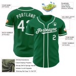 Maglia Kelly personalizzata, autentica, verde, baseball, bianca Maglia Kelly personalizzata, autentica, verde, baseball, bianca