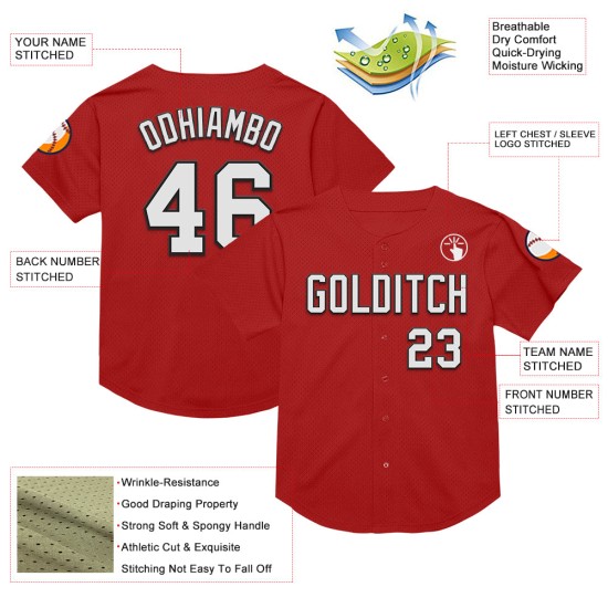 Maglia da baseball autentica personalizzata in maglia bianca e nera, stile retrò Maglia da baseball autentica personalizzata in maglia bianca e nera, stile retrò