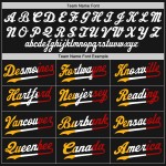 Maglia da baseball personalizzata autentica nera e oro Split Fashion Maglia da baseball personalizzata autentica nera e oro Split Fashion