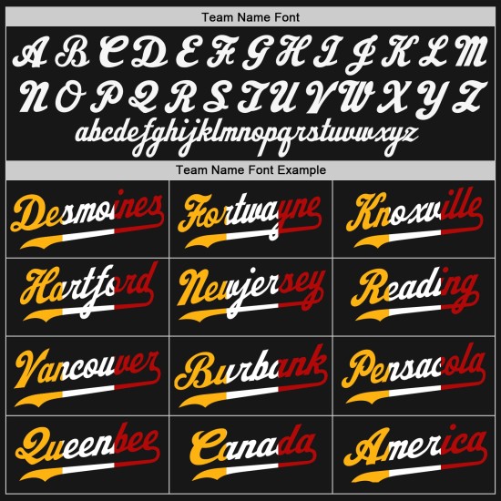Maglia da baseball personalizzata autentica nera e oro Split Fashion Maglia da baseball personalizzata autentica nera e oro Split Fashion