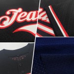 Maglia da baseball retrò autentica bianca e rossa personalizzata della Marina Militare Maglia da baseball retrò autentica bianca e rossa personalizzata della Marina Militare