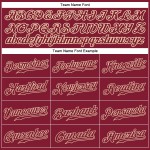 Maglia da baseball autentica Crimson personalizzata Crimson-Crema Maglia da baseball autentica Crimson personalizzata Crimson-Crema