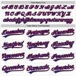 Maglia da baseball personalizzata autentica Royal-Red White Throwback Maglia da baseball personalizzata autentica Royal-Red White Throwback