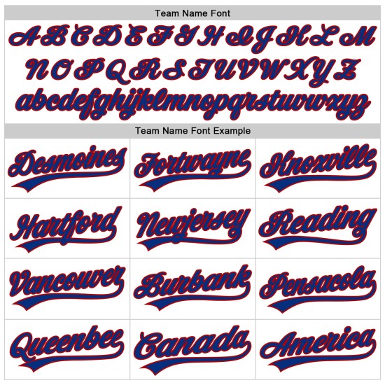Maglia da baseball personalizzata autentica Royal-Red White Throwback Maglia da baseball personalizzata autentica Royal-Red White Throwback