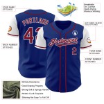 Maglia da baseball personalizzata Crimson-White Tone Two Royal Autentica Maglia da baseball personalizzata Crimson-White Tone Two Royal Autentica