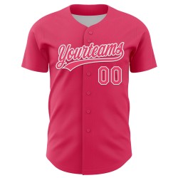 Maglia da baseball personalizzata per San Valentino, con cuore autentico rosa e bianco, 3D Maglia da baseball personalizzata per San Valentino, con cuore autentico rosa e bianco, 3D