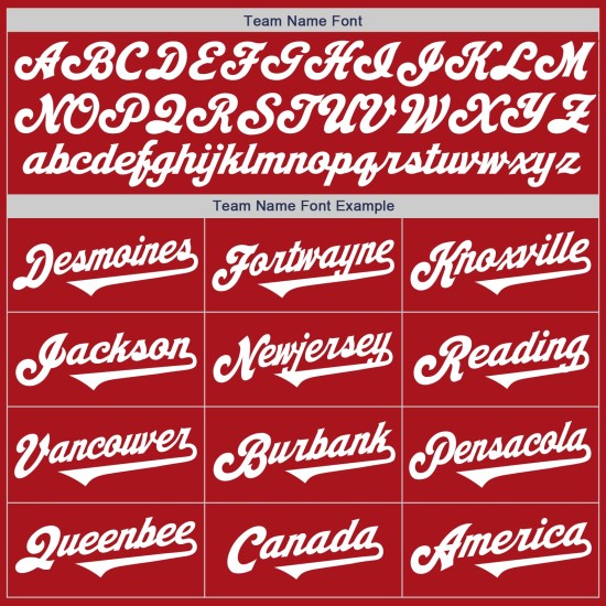 Maglia da baseball personalizzata autentica rossa due toni bianchi Maglia da baseball personalizzata autentica rossa due toni bianchi