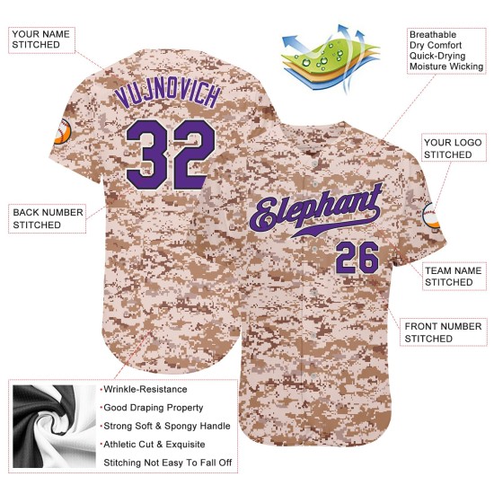 Per il servizio di baseball personalizzato Maglia mimetica viola-nera autentica Salute Per il servizio di baseball personalizzato Maglia mimetica viola-nera autentica Salute