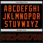 Maglia da baseball nera arancione personalizzata autentica Maglia da baseball nera arancione personalizzata autentica